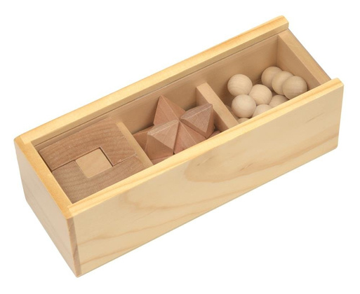 Zestaw puzzli BRAIN POWER, brązowy