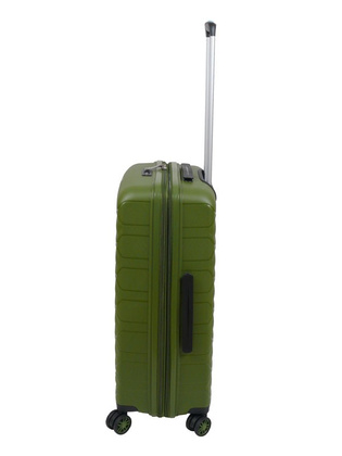 Walizka DIELLE 100 4k 66cm średnia zielona PP z poszerzeniem