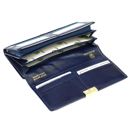 Portfel damski skórzany GS-122 Czarny