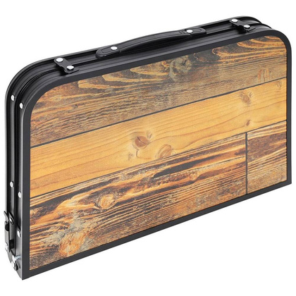 STOLIK TURYSTYCZNY SKŁADANY KEMPINGOWY 60X45X25-56CM DREWNO
