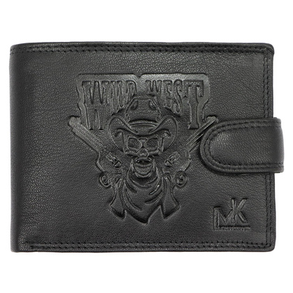 Portfel męski skórzany TCC 5600B-2 RFID Czarny