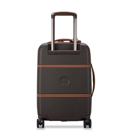 Delsey Chatelet Air 2.0 Mała twarda brązowa walizka kabinowa na kółkach 55 cm