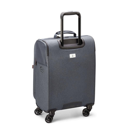 Delsey Maubert 2.0 mała antracytowa miękka walizka kabinowa na kółkach 55 cm