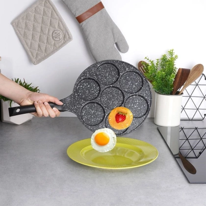 Patelnia do jajek placków pancakes naleśników granitowa GRANDE 27 cm
