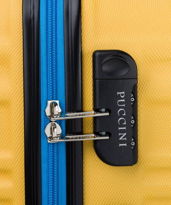 Duża walizka PUCCINI CALIFORNIA ABS018A 6C Żółta