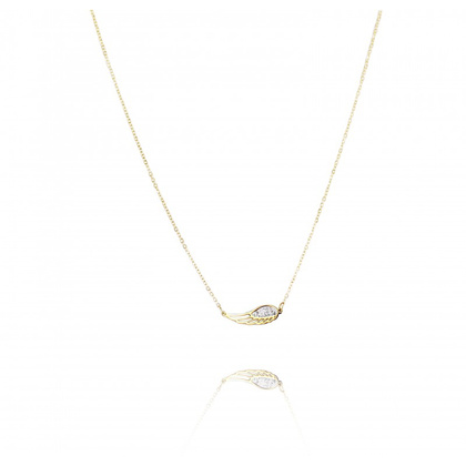 Naszyjnik stal chirurgiczna pozłacana 14k gold NST1614