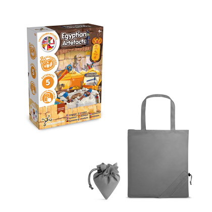 Ancient Egypt Excavation Kit V. Gra edukacyjna dostarczany ze składaną torbą prezentową