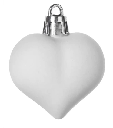 Bombki choinkowe komplet 120 szt. nietłukących plastikowych bombek - Biały