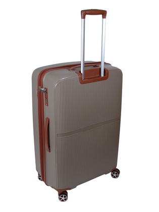 Walizka DIELLE 190 4k 76 cm duża tortora PP z poszerzeniem