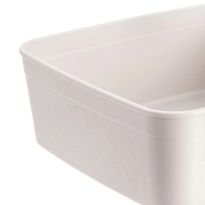 Pojemnik na żywność z pokrywką beżowy 2 l