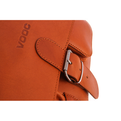 TECZKA SKÓRZANA 3W1 KEMER VOOC Vintage  P13 BRĄZOWA