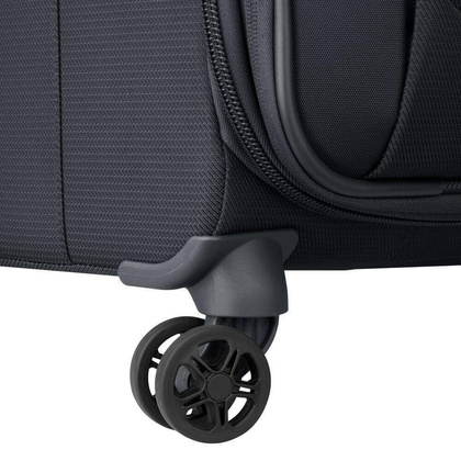 Delsey Montmartre Air 2.0 średnia czarna walizka na kółkach 68 cm