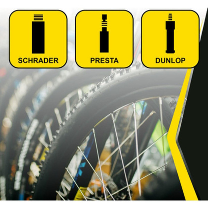 POMPKA WARSZTATOWO ROWEROWA DUNLOP 230Psi (16Bar) Z MANOMETREM SZARA