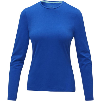 Damski T-shirt organiczny Ponoka z długim rękawem