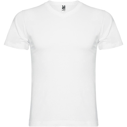 Samoyedo koszulka męska z krótkim rękawem i dekoltem w serek