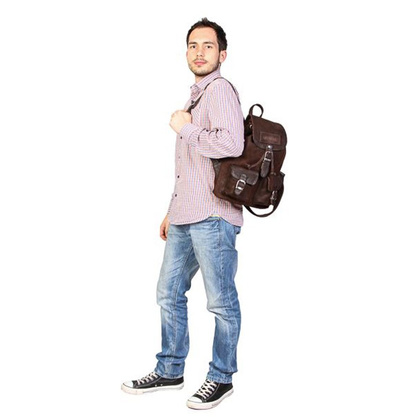 Plecak skórzany KEMER VOOC RETRO TC13 Camel