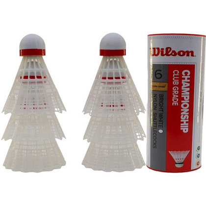 LOTKA BADMINTON NYLON WILSON CHAMPIONSHIP TUBA 6SZT BIAŁA 79