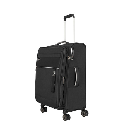 Średnia walizka TRAVELITE MIIGO 92748-01 Czarna