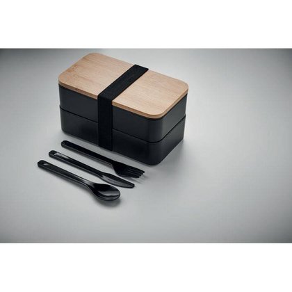 Lunch box z bambusową pokrywką