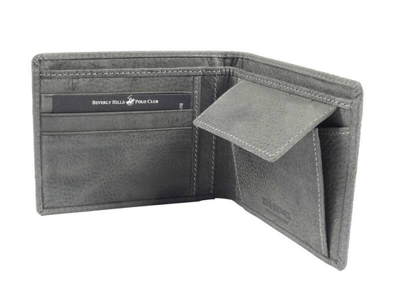 BH-392 TUCSON Portfel męski skórzany Szary