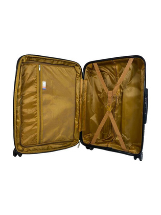 LYS Paris Salvador Duża twarda czarna walizka na kółkach 76 cm