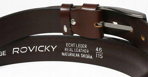 Stylowy, uniwersalny, pleciony pasek męski ze skóry naturalnej