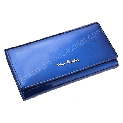 Portfel damski skórzany PIERRE CARDIN 02 LEAF 114 Czarny