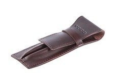 Etui, piórnik na długopisy Vintage P17 brąz