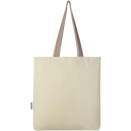 Rainbow torba na zakupy o pojemności 5 l z bawełny z recyklingu o gramaturze 180 g/m²