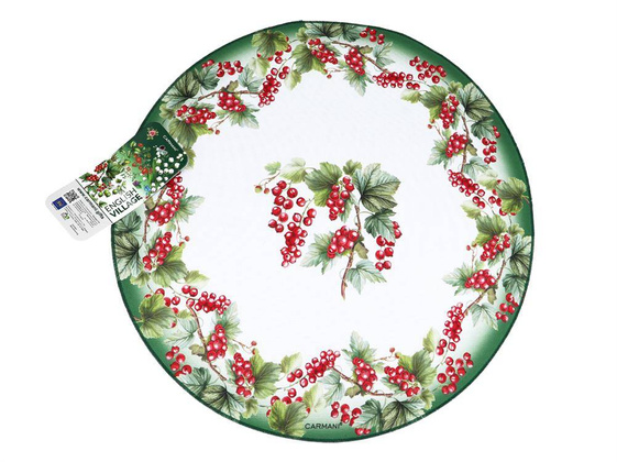 Podkładka na stół okrągła - Czerwona Porzeczka (CARMANI)