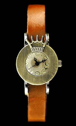 ZEGAREK DAMSKI TAYMA - RETRO PUNK 28 - camel (zx585e)