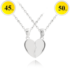 MINET Naszyjniki srebrne FOREVER LOVE