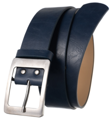 Cavaldi klasyczny pasek damski skórzany granatowy