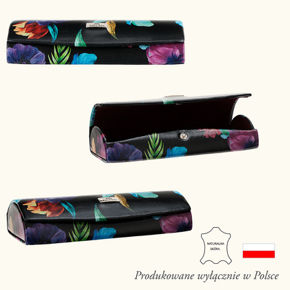 Kolorowe etui na okulary BajuBaj z naturalnej skóry E107s129