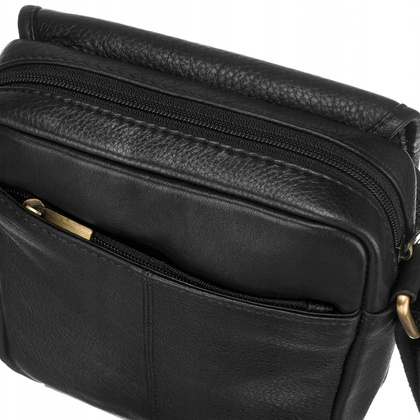 Męska, skórzana listonoszka na ramię