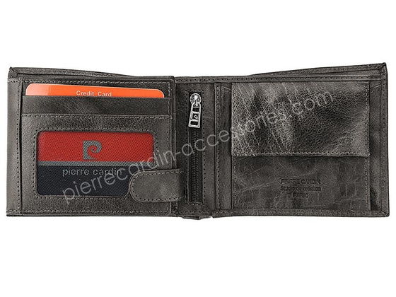 Portfel męski skórzany PIERRE CARDIN FOSSIL TILAK12 325 RFID Niebieski