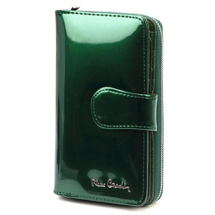 Portfel damski skórzany PIERRE CARDIN 07 SHINY 116 Turkus