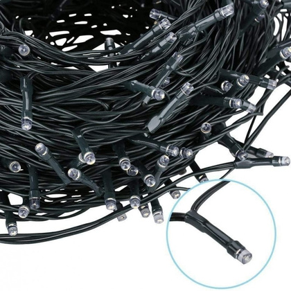 Światełka lampki choinkowe LED 500 NIEBIESKIE, FLASH BIAŁY LAMP31N