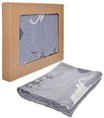 Koc w renifery dwustronny 125x150 cm