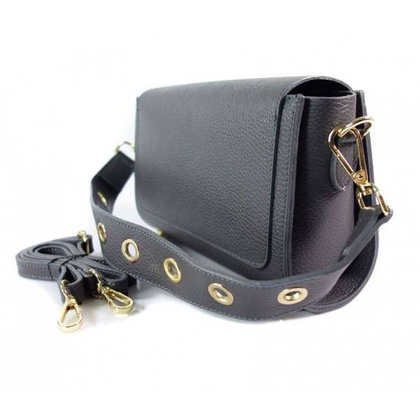 Listonoszka La Bomba złote  okucia Szara LB134G