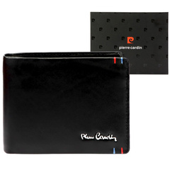 PORTFEL SKÓRZANY Pierre Cardin YS606 8806 czarny