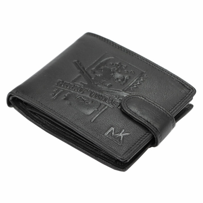 Portfel męski skórzany TCC 5600B-6 RFID Czarny