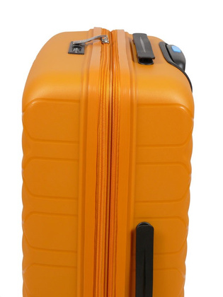 Walizka DIELLE 100 4k 66cm średnia żółta PP z poszerzeniem