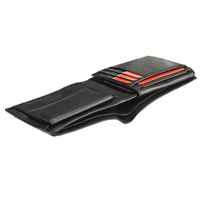 Portfel męski skórzany PIERRE CARDIN TILAK30 8806 Czarny / Niebieski