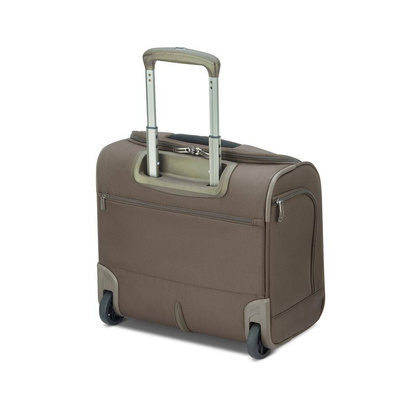 Delsey Helium DLX mała brązowa walizka kabinowa na kółkach 55 cm pilotka