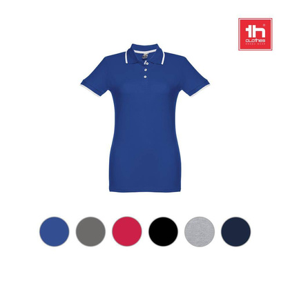 THC ROME WOMEN. Damski slim fit polo t-shirt