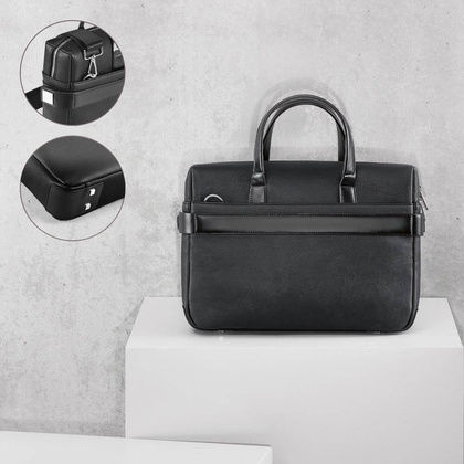 EMPIRE SUITCASE II. Teczka Executive z poliamidowej skóry na laptopa 15.6"