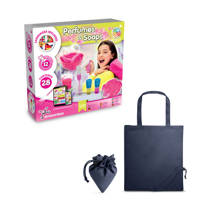 Perfume & Soap Factory Kit V. Gra edukacyjna dostarczany ze składaną torbą prezentową