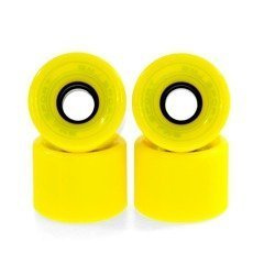 Kółka SMJ do deskorolki plastikowej 60x45mm 4szt żółte