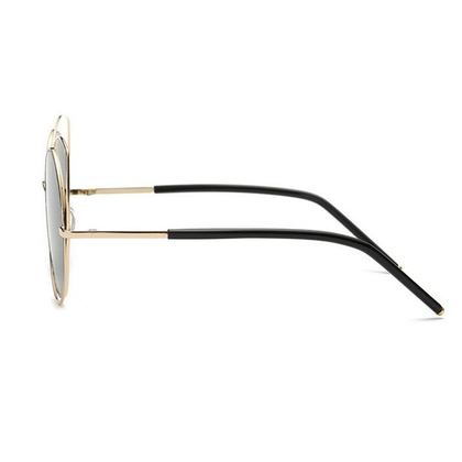 OKULARY LUSTRZANE KOCIE OCZY - CZARNE OK86WZ2